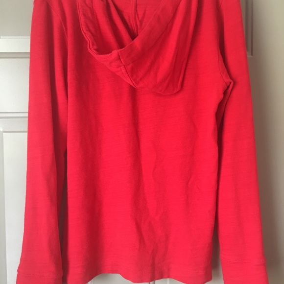 LOFT Pullover Red Lightweight Hoodie XXS - Picture 4 of 4
